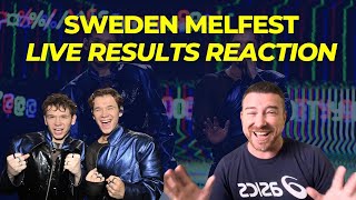 Eurovision Sweden Melodifestivalen live results reaction  Marcus amp Martinus win [upl. by Nnylyam158]