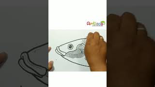 How to Draw Fish Gills Shorts [upl. by Schonfeld]