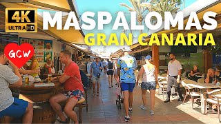 MASPALOMAS Gran Canaria October 12 2023 🔴 Seaside palm beach to Lopesan Faro Collection Hotel [upl. by Zeuqram]