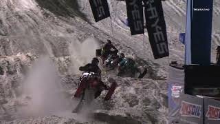 Snocross Round 14 Pro Highlights  Duluth MN Race 2 of 3 [upl. by Hulburt]