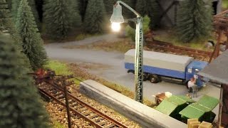 Modellbahn Spur N  1160  Gittermastlampe  LED einbauen  Bauanleitung   Tutorial   upgraden [upl. by Mashe]