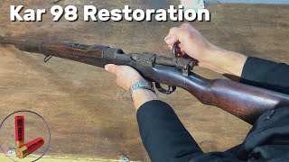 Restoration of Mauser Kar 98 Rifle  gun restorationRestauratie van het Mauser Kar 98geweer [upl. by Ailaht]