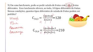 Exercícios resolvidos Arranjo e Combinação Simples  Profª Camila Monteiro [upl. by Okuy521]