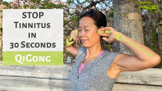 STOP TINNITUS IN 30 SECONDS  QIGONG  TCM [upl. by Ashli]