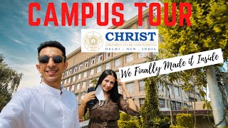 We Finally Made it Inside  Christ University Delhi NCR Campus Tour [upl. by Eneryt645]