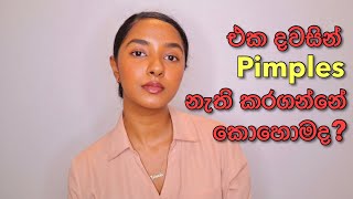 එක දවසින් Pimples නැති කරන්නේ කොහොමද  How To Remove Pimples Overnight  Home Remedies For Pimples [upl. by Parnell]