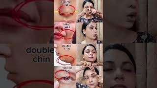 📛♨️yoga for doublechinhooded eyes laugh lines nose fat slim reshape Antiaging yoga 📛yoga [upl. by Eimak677]