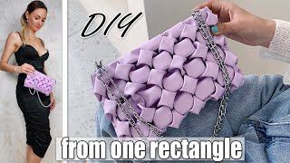 DIY FANCY CLUTCH FROM ONE PIECE OF FABRIC ❤️️ How to Make Smocking Purse Bag Easy  GIRL CRAFT [upl. by Kenweigh]