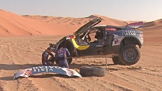 Dakar Rally 2024 Stage 6b  Broken Steering Arm for Nasser AlAttiyah [upl. by Irim]