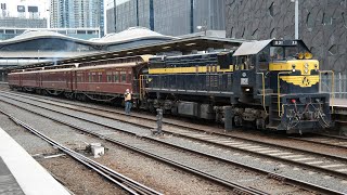 Seymour Railway Heritage Centre Charter to Bendigo at Southern Cross [upl. by Nauqaj403]