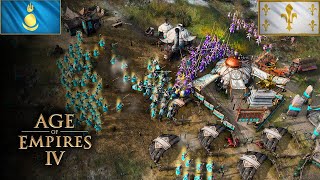 One of the BEST Feudal Wars in Age of Empires IV [upl. by Parette]