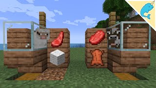 Easy Cow Sheep and Pig Farm Tutorial l Minecraft 119  Compact [upl. by Yolane]