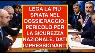 LEGA LA PIÙ SPIATA NEL DOSSIERAGGIO PERICOLO PER LA SICUREZZA NAZIONALE DATI IMPRESSIONANTI [upl. by Eilagam292]