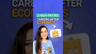 3 high paying career options after Economics shorts [upl. by Ykciv]