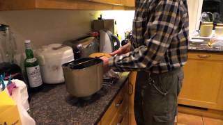 Removal of bread from a Panasonic breadmaker [upl. by Wearing451]