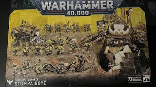 Orks Battleforce  Stompa Boyz box Unoxing [upl. by Innavoij]