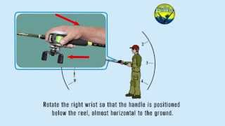 How to cast a Baitcasting reel  Overhead Cast [upl. by Aiker]