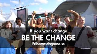 Ansök om wildcard gratisplats till Frihamnsdagarna 2024 Be the change [upl. by Etnauj]