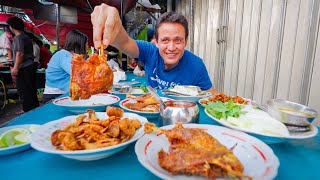 Back in Indonesia 🇮🇩 INDONESIAN STREET FOOD  World’s Best Fried Duck in Surabaya [upl. by Imailiv]