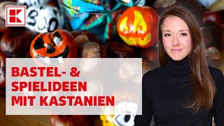 Basteln mit Kastanien 6 einfache Ideen für den Herbst  FamilienMomente amp Mamiblock  Kaufland [upl. by Pouncey830]