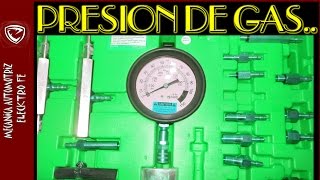 Como medir presion de gasolina y herramientas necesarias [upl. by Hertzfeld]