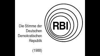 Radio Berlin International  GDR  DDR 1988 [upl. by Notliw]