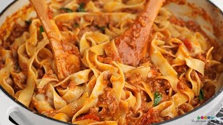 Pappardelle Pasta With Italian Sausage YT Cut [upl. by Ji]