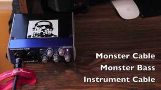 Monster Bass Instrument Cable Demo [upl. by Ahsit]