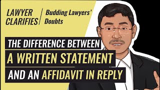 Difference between a Written Statement and an Affidavit in Reply  Court Procedure in Civil Cases [upl. by Alleahcim]