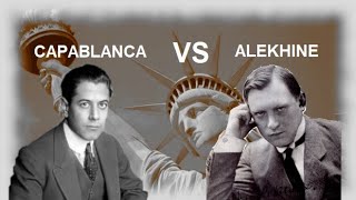 Capablanca vs Alekhine Nueva York 1924 R4 [upl. by Dorahs]