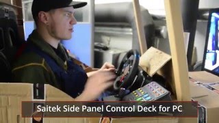 quotKeijoquot traktori ja Saitek Side Panel Control Deck for PC unboxing [upl. by Yruy94]