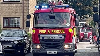 Lancashire Fire amp Rescue Service  Bacups First pump turnout [upl. by Ahsina]