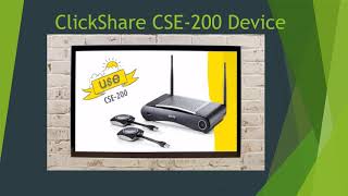 Barco ClickShare CSE 200 Wireless Presentation System or Device [upl. by Gaile]