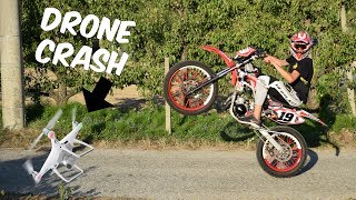 STUNT AND WHEELIE TRAINING  DRONE FAIL  HM CRE TPR 86 [upl. by Benni]