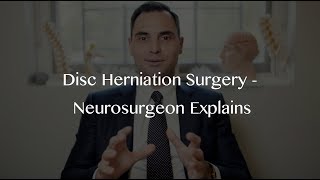 Back surgery for a lumbar disc herniation  microdiscectomy [upl. by Mendel]