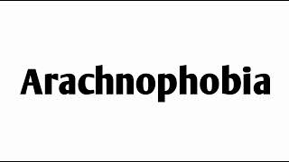 How to Pronounce arachnophobia [upl. by O'Connell868]