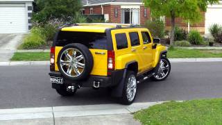 CUSTOM 07 HUMMER H3 PULLING IN [upl. by Anecuza]