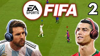 Messi amp Ronaldo play FIFA  1v1 special [upl. by Wain]