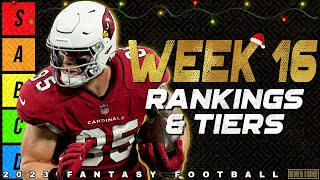 Top 16 TE amp QB Rankings  Week 16 Fantasy Football [upl. by Edaj682]