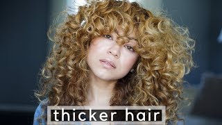 How To Make FineThin Curly Hair Look Thicker [upl. by Welcy]