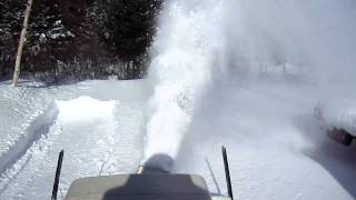 Bolens H14 Snowblowing [upl. by Eiramoj]