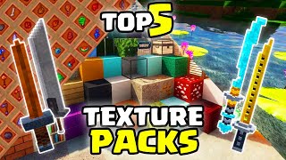 ✅TOP 5 TEXTURE PACKs SURVIVAL de MINECRAFT 119 1192 JAVA y BEDROCK PE✨ Paquete de Texturas 119 [upl. by Immaj968]