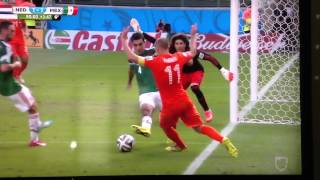 Clavado de Robben vs México Mundial 2014 [upl. by Altman708]