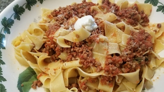 Pappardelle Bolognese Recipe [upl. by Arrak]