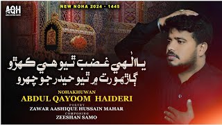 21 Ramzan Mola ali Noha 2024  Haider Jo Chehro  Abdul Qayoom Haideri  Ayame Ali as 2024 21ramzan [upl. by Mitzie416]