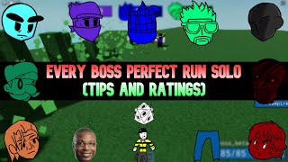 EVERY BOSS PERFECT RUN SOLO W Ratings  ITEM ASYLUM [upl. by Enilauqcaj]