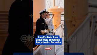 King Frederik X and Queen Mary of Denmark has arrived at Bornholm kingfrederik queenmary denmark [upl. by Ima]