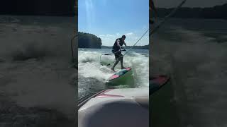 Shuv first attempts wakesurf phase5 lakelanier [upl. by Viscardi]