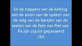 De fiets van Piet van Pa HD kwaliteit Lyrics [upl. by Mutz]