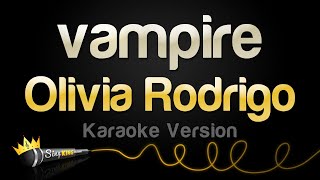 Olivia Rodrigo  vampire Karaoke Version [upl. by Horten624]